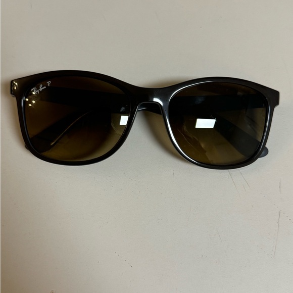 Polarized Ray Ban 4374 6600M2 Brown Grey Sunglasses - Picture 6 of 10